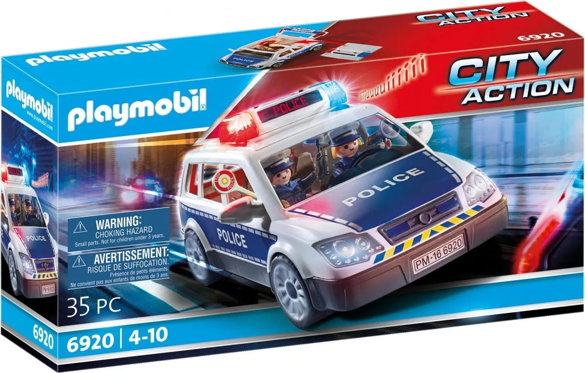 PLAYMOBIL City Action Politiepatrouille met licht en geluid - 6920 speelgoed