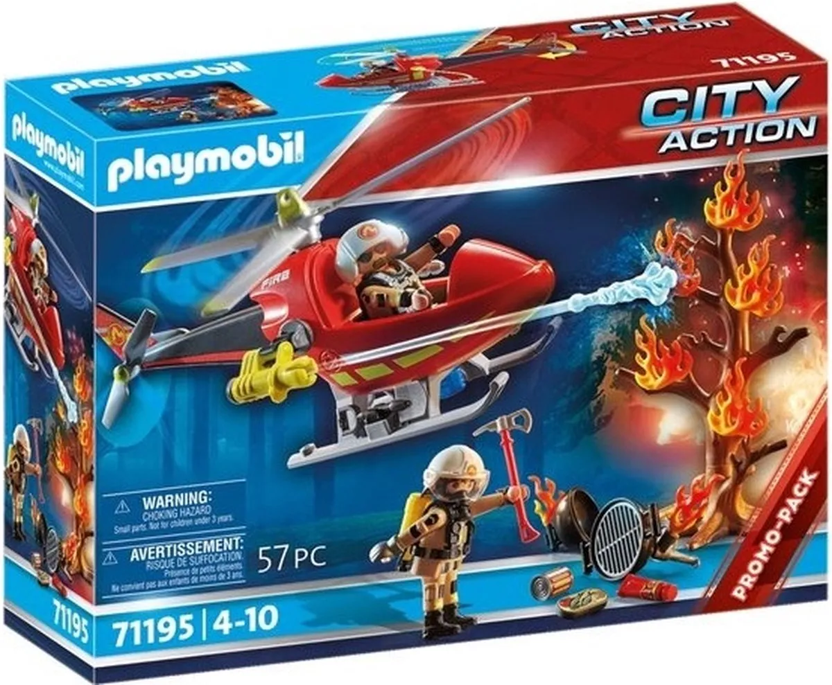 Playmobil City Action - PROMO Brandbestrijding helikopter 71195 speelgoed