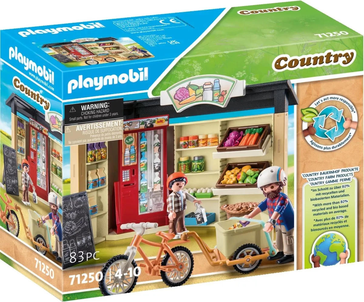 PLAYMOBIL Country 24-uurs boerderijwinkel - 71250 speelgoed