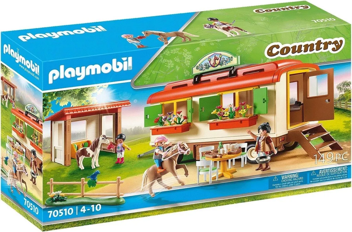 PLAYMOBIL Country Ponykamp aanhanger - 70510 speelgoed