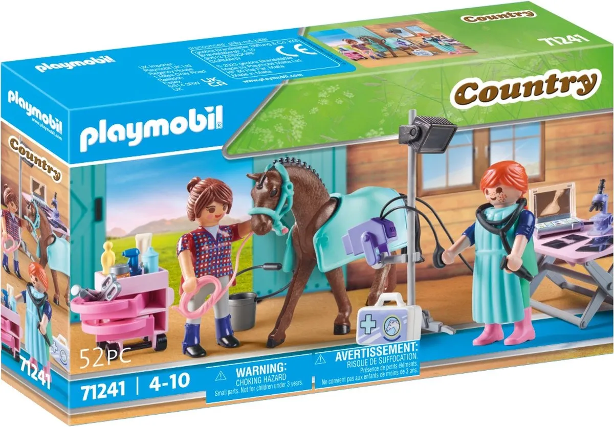 PLAYMOBIL Dierenarts voor paarden - 71241 speelgoed