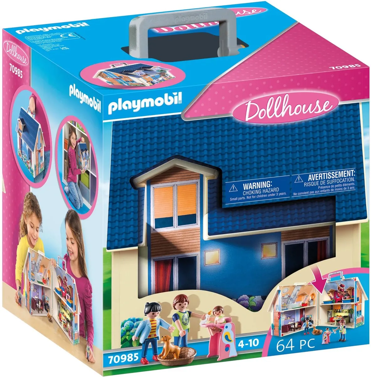 PLAYMOBIL Dollhouse Mijn meeneem-poppenhuis - 70985 speelgoed