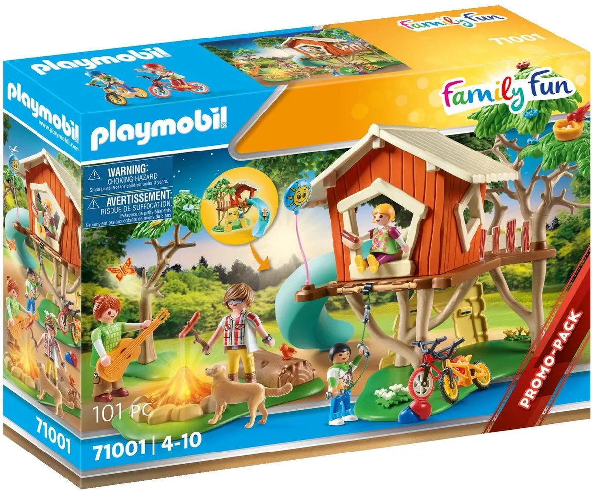 PLAYMOBIL Family Fun Avonturen boomhut met glijbaan - 71001 speelgoed