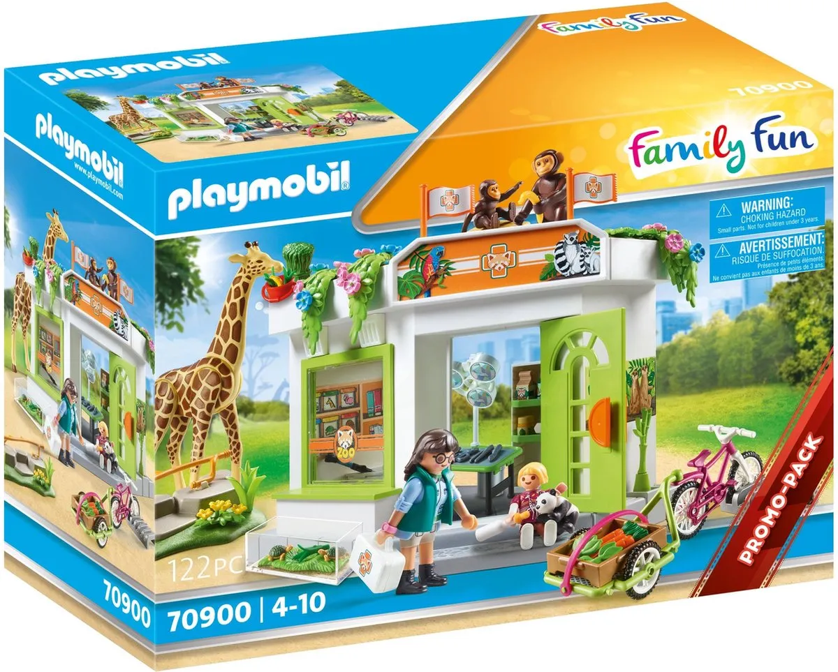 PLAYMOBIL Family Fun Dierenartspraktijk in de dierentuin - 70900 speelgoed