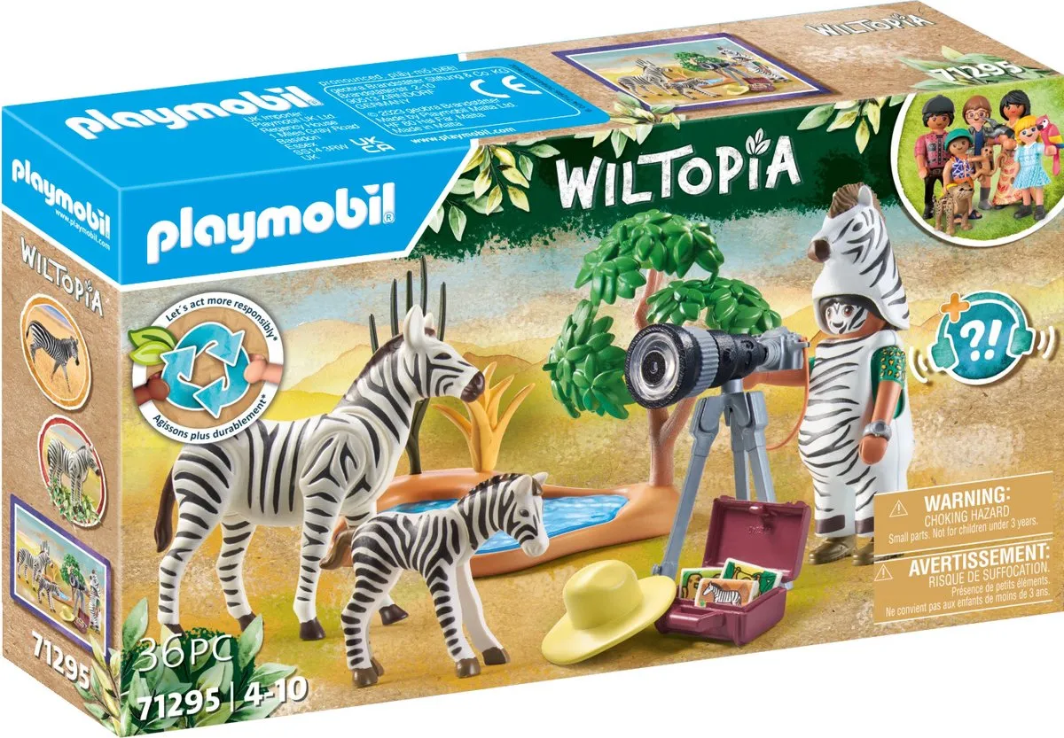 PLAYMOBIL Wiltopia Onderweg met de dierenfotograaf - 71295 speelgoed