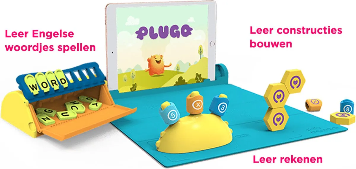 Plugo STEM Wiz Pack by PlayShifu - leren en spelen met een tablet - STEM-speelgoed voor kinderen vanaf 4 jaar (tablet niet inbegrepen) speelgoed
