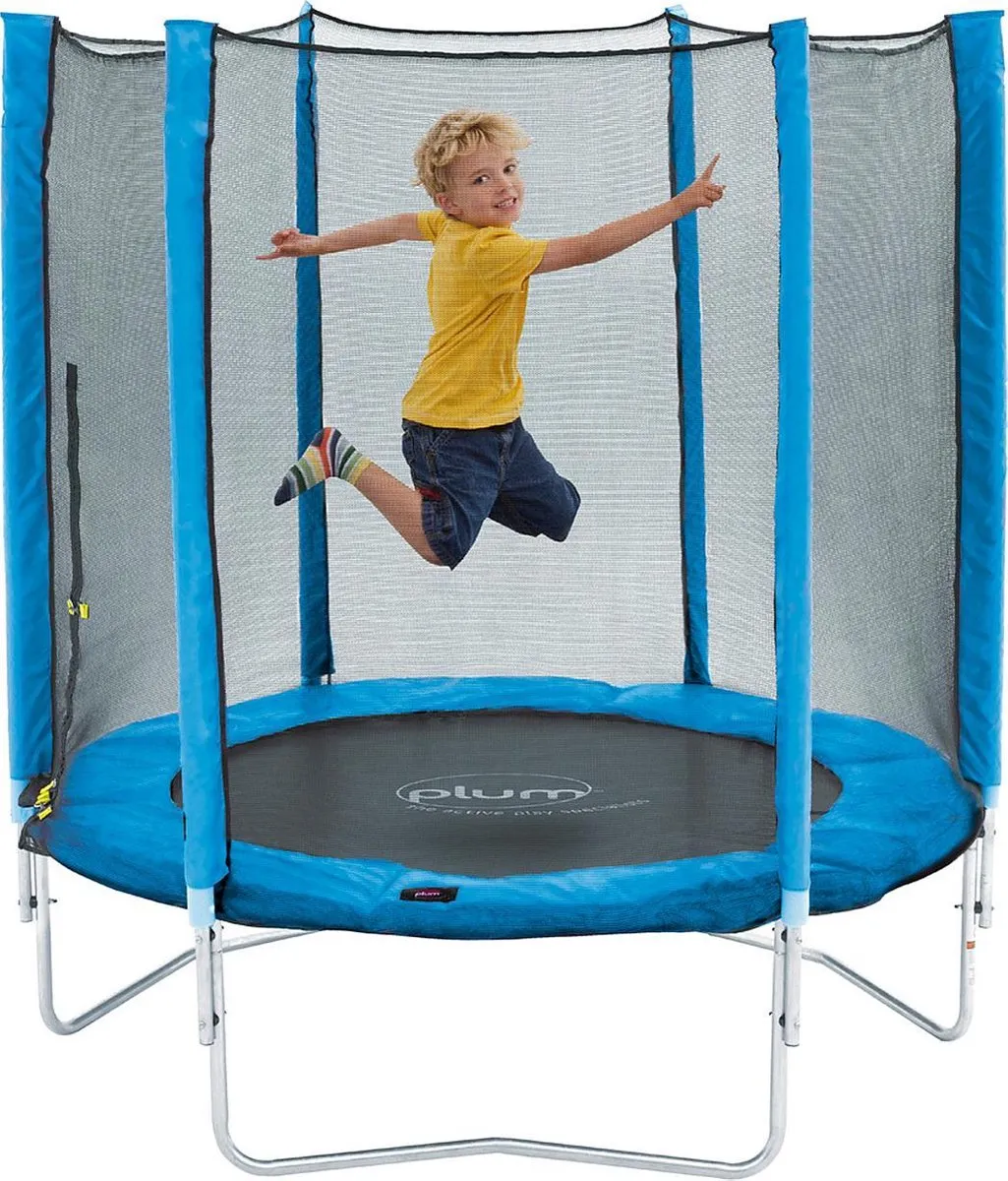 Plum Junior Trampoline 140 cm inclusief veiligheidsnet - Trampoline speelgoed