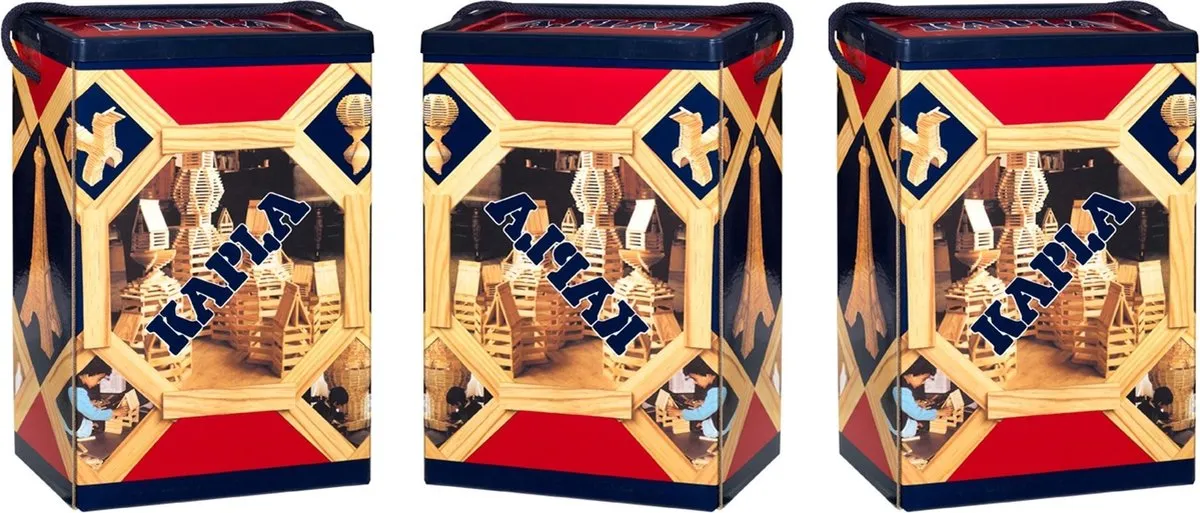 Plustoys Kapla 3x 200 Stuks speelgoed