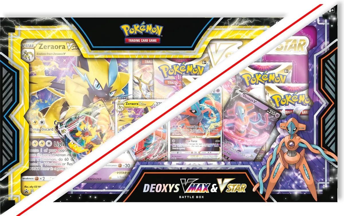 Pokémon Deoxys/Zeraora Vstar-Vmax Battle Box - Pokémon Kaarten speelgoed