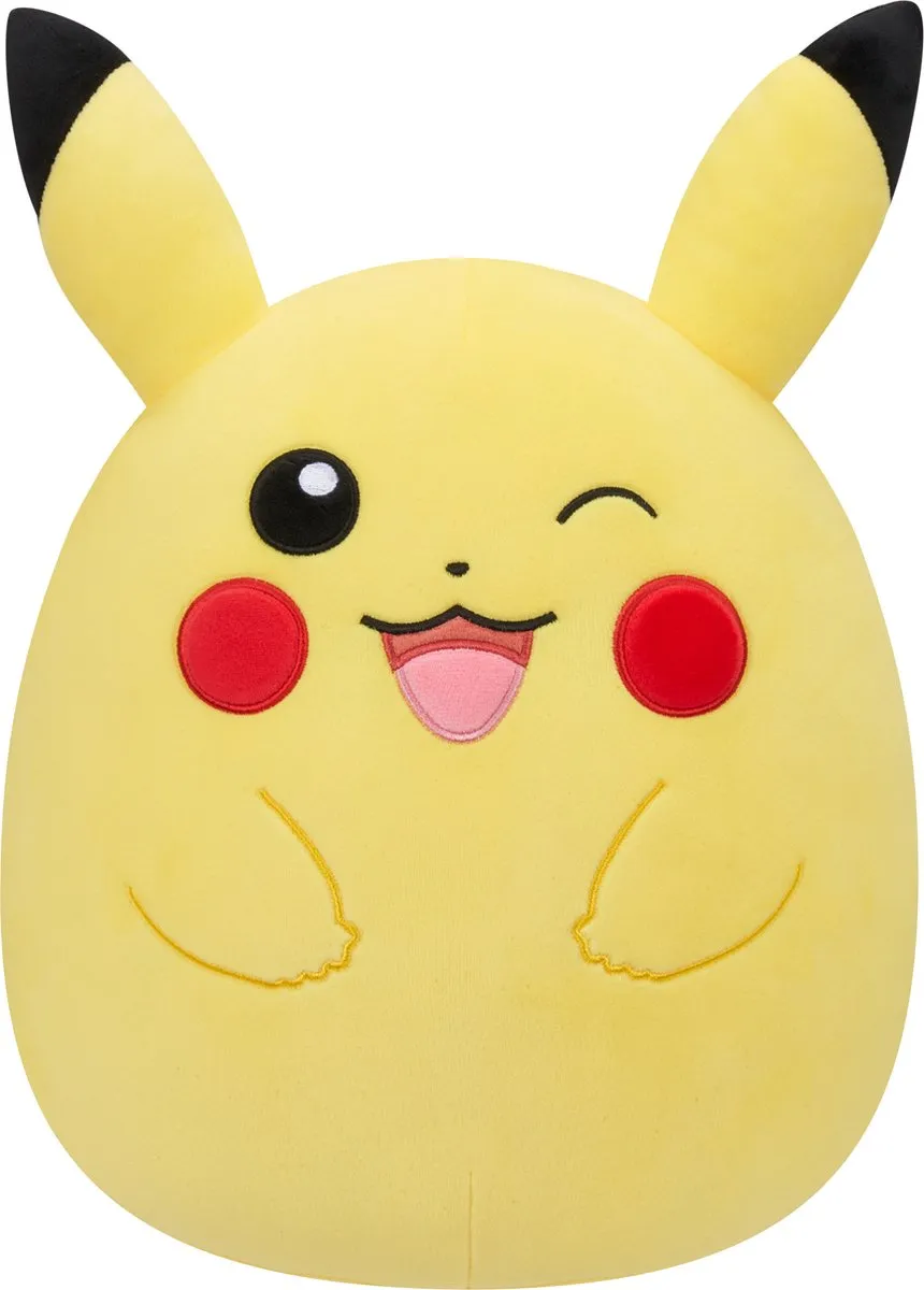 Pokémon Squishmallow - Knipogende Pikachu 25 cm speelgoed