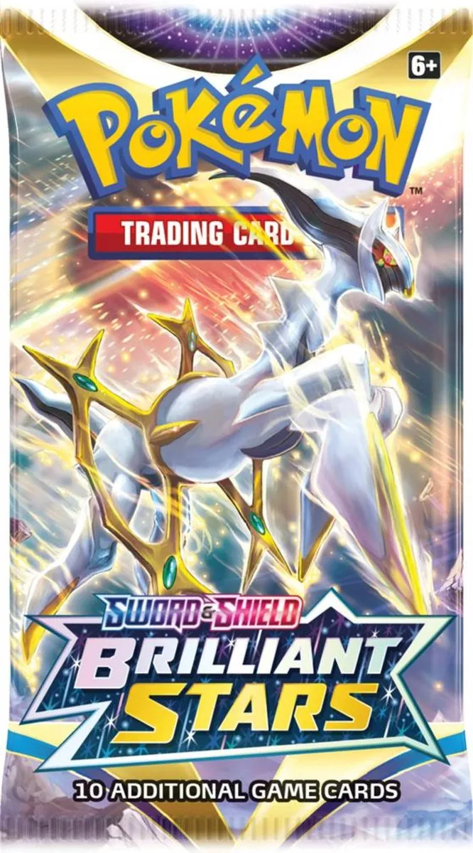 Pokemon  Boosterpack - Brilliant Stars- 1 pakje a 10 kaarten - Booster Pack speelgoed