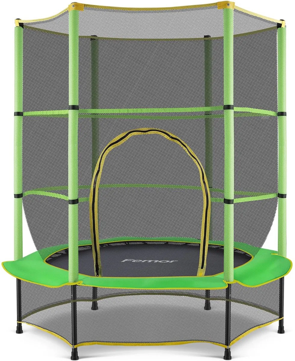 Polaza®️ Mini Trampoline - Met Veiligheidsnet & Rits - Rand - 150cm Diameter speelgoed