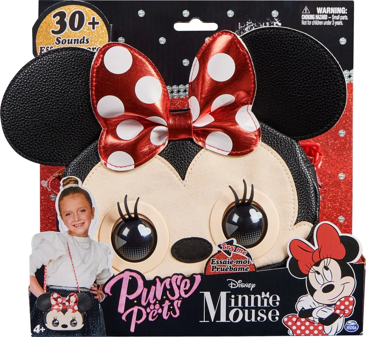 Purse Pets - Disney Minnie Mouse - Interactieve Tas & Knuffel met meer dan 30 geluiden en lichteffecten speelgoed