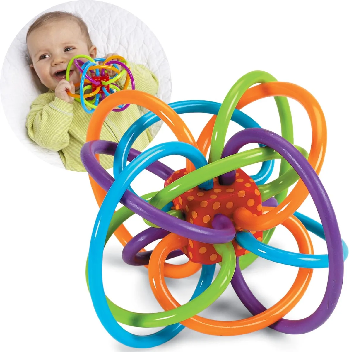 Rammelaar & Baby bijtspeeltje - baby rammelaar - bijtring - baby speelgoed 0 speelgoed