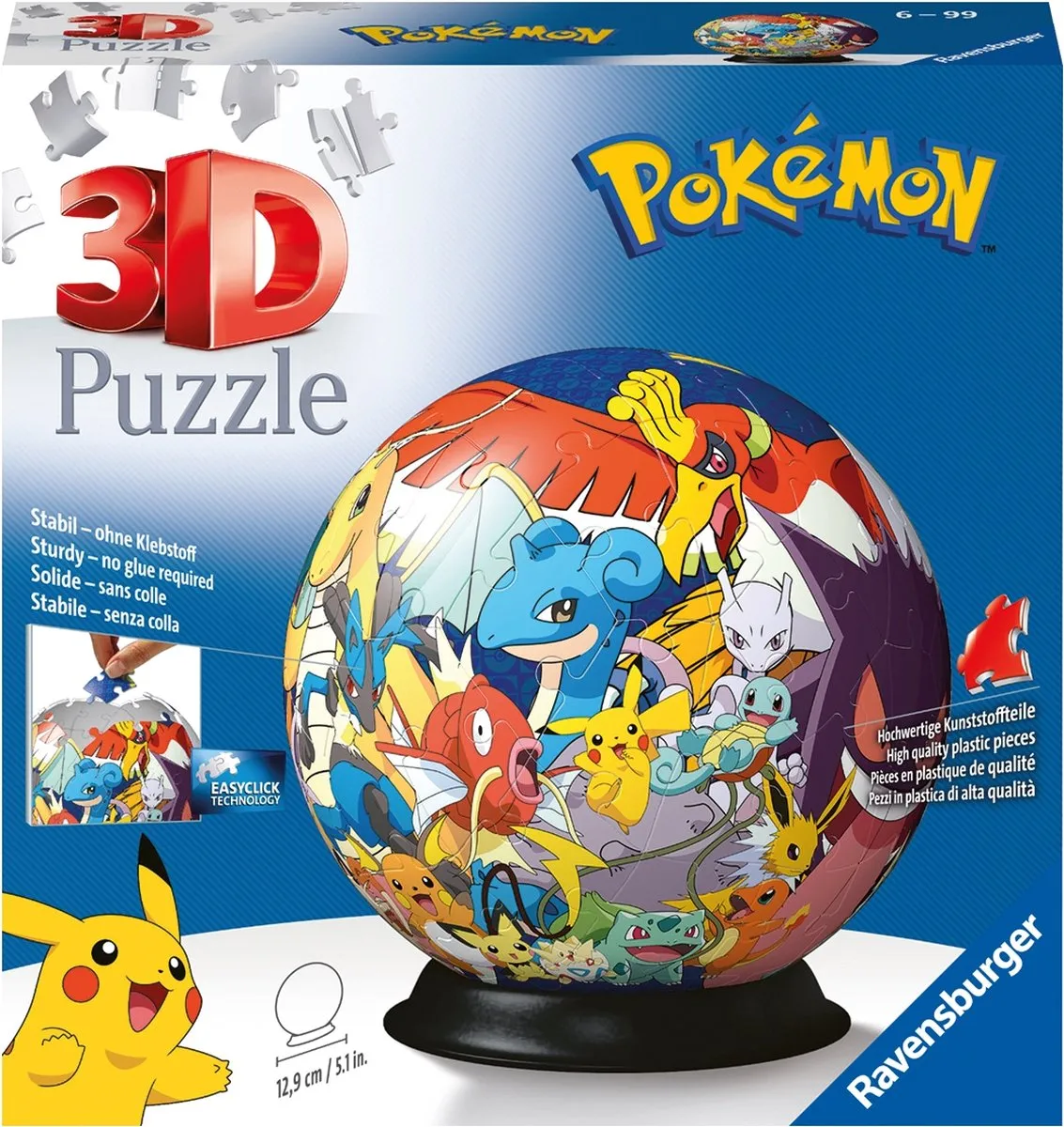 Ravensburger 3D-puzzel Pokémon Bal - 72 stukjes speelgoed