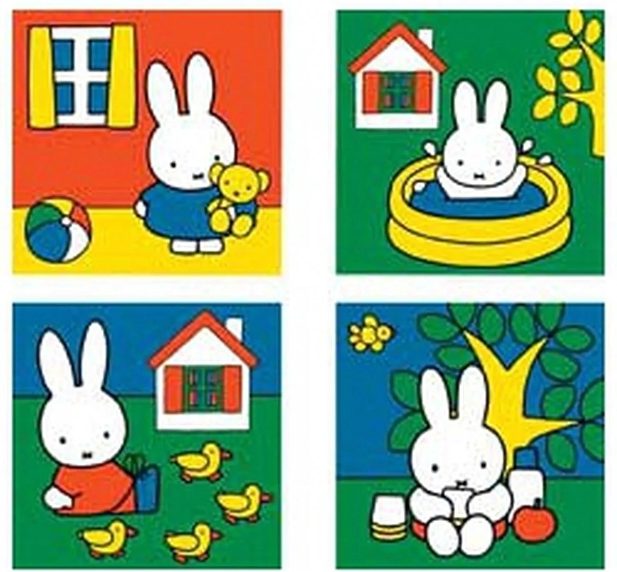 Ravensburger nijntje. vier puzzels -6+9+12+16 stukjes - kinderpuzzel speelgoed