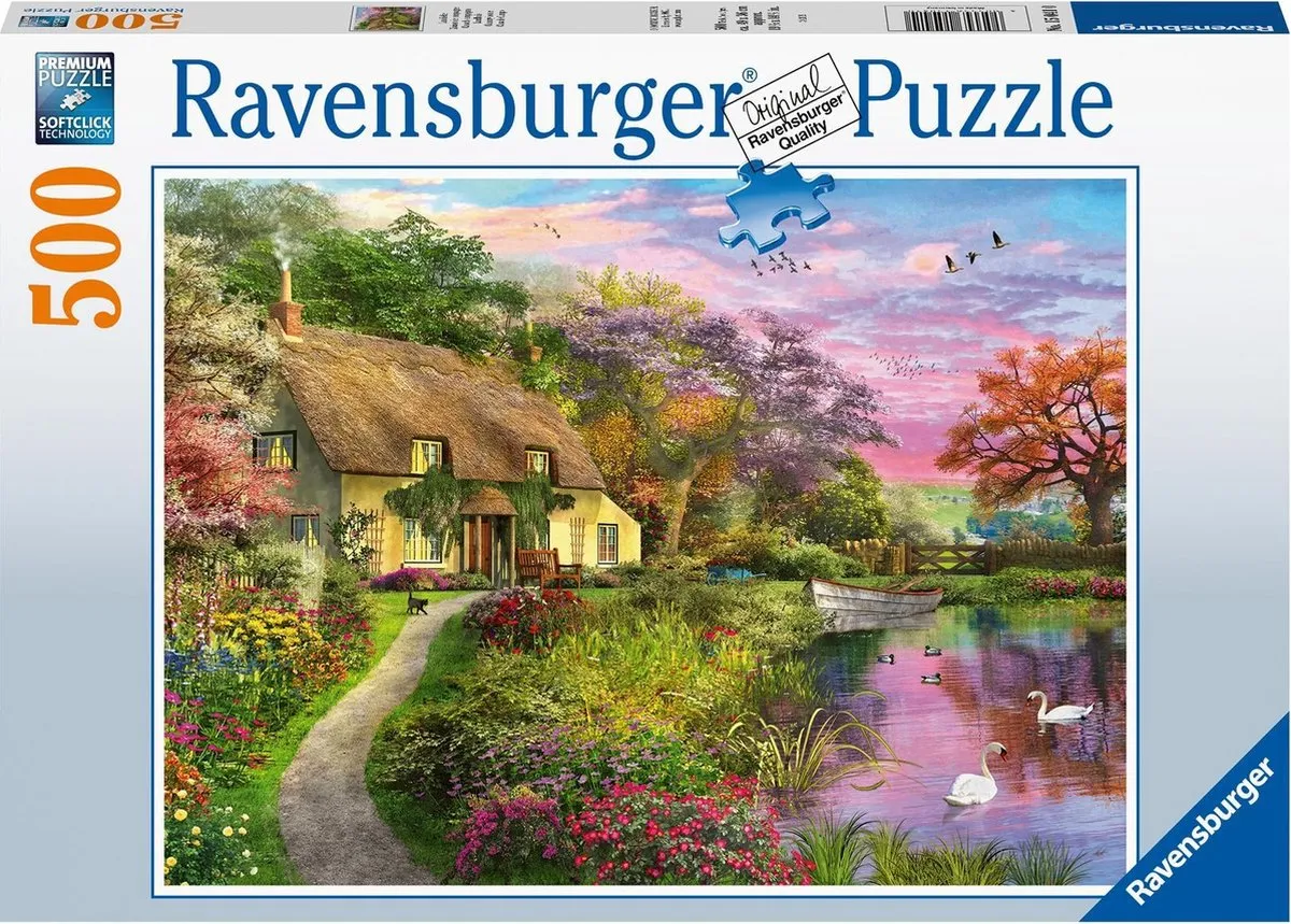 Ravensburger puzzel Cottage - Legpuzzel - 500 stukjes speelgoed