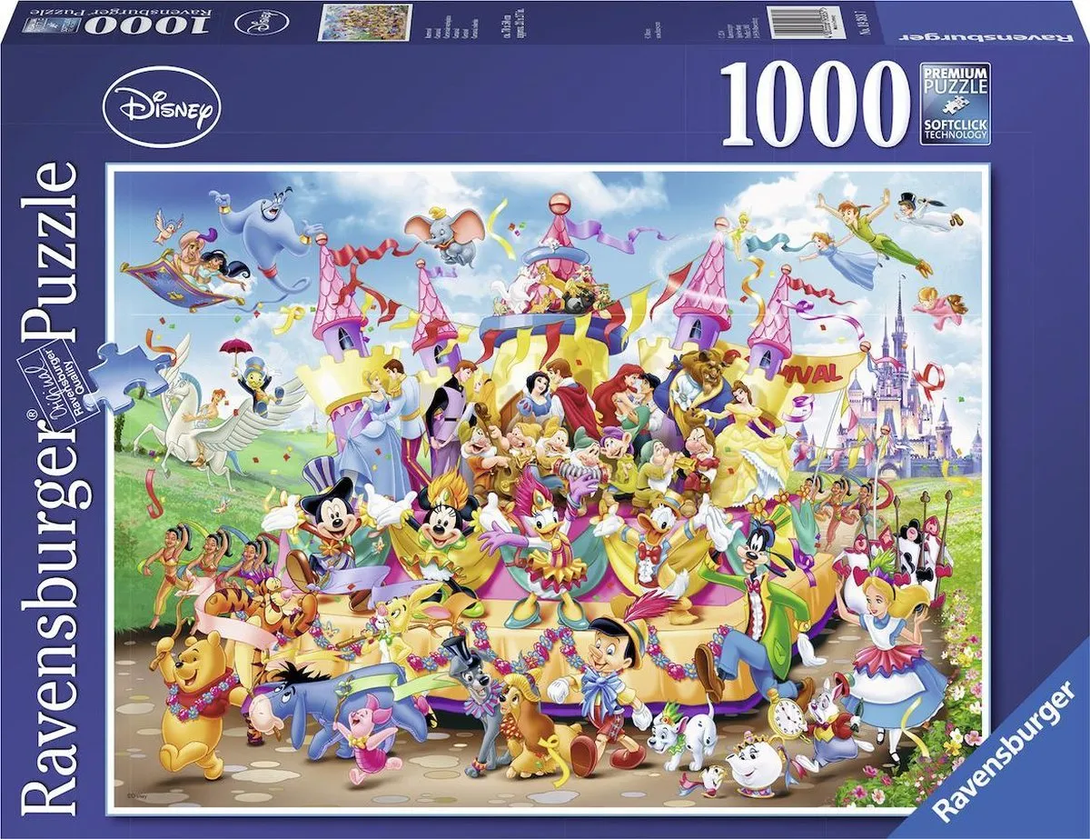 Ravensburger puzzel Disney Carnival - Legpuzzel - 1000 stukjes speelgoed