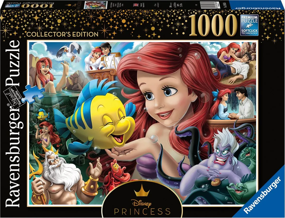 Ravensburger puzzel Disney De Kleine Zeemeermin Collectors Edition - Legpuzzel - 1000 stukjes speelgoed