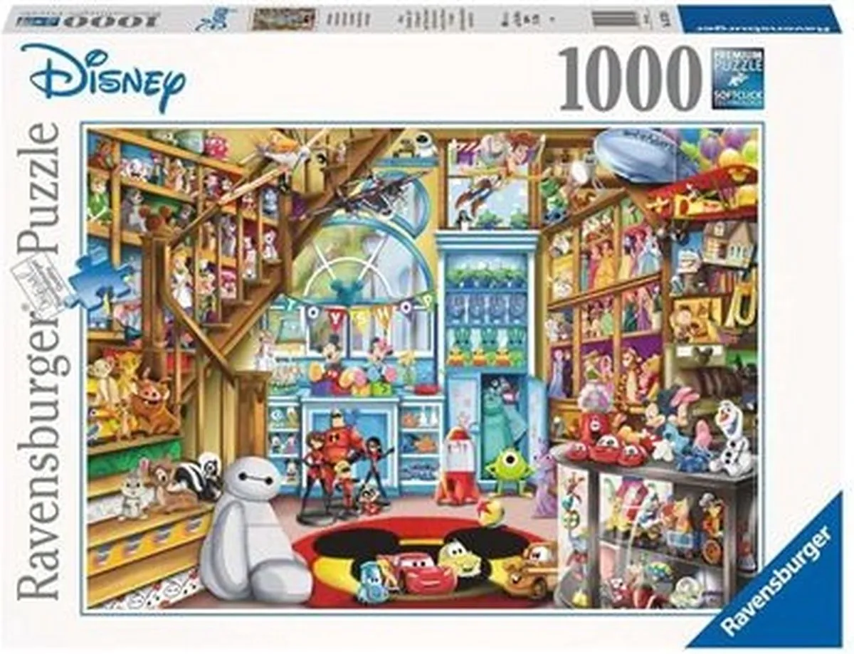 Ravensburger puzzel Disney In de speelgoedwinkel - Legpuzzel - 1000 stukjes speelgoed