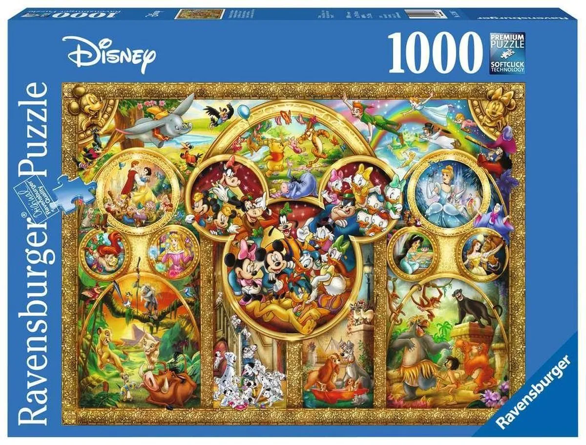 Ravensburger puzzel Disney mooiste Disney Thema's - Legpuzzel - 1000 stukjes speelgoed