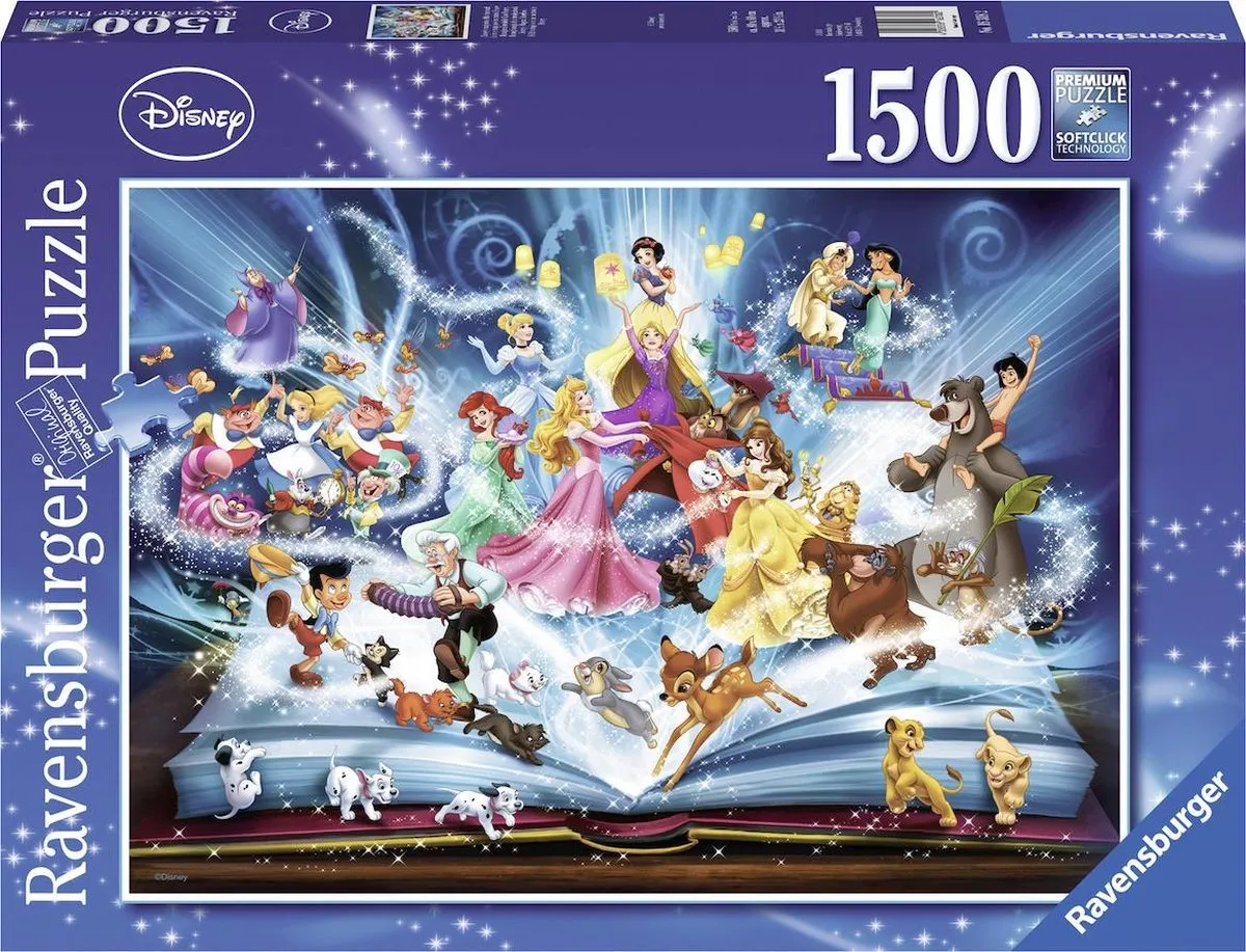 Ravensburger puzzel Disney's Magische Sprookjesboek - Legpuzzel - 1500 stukjes speelgoed