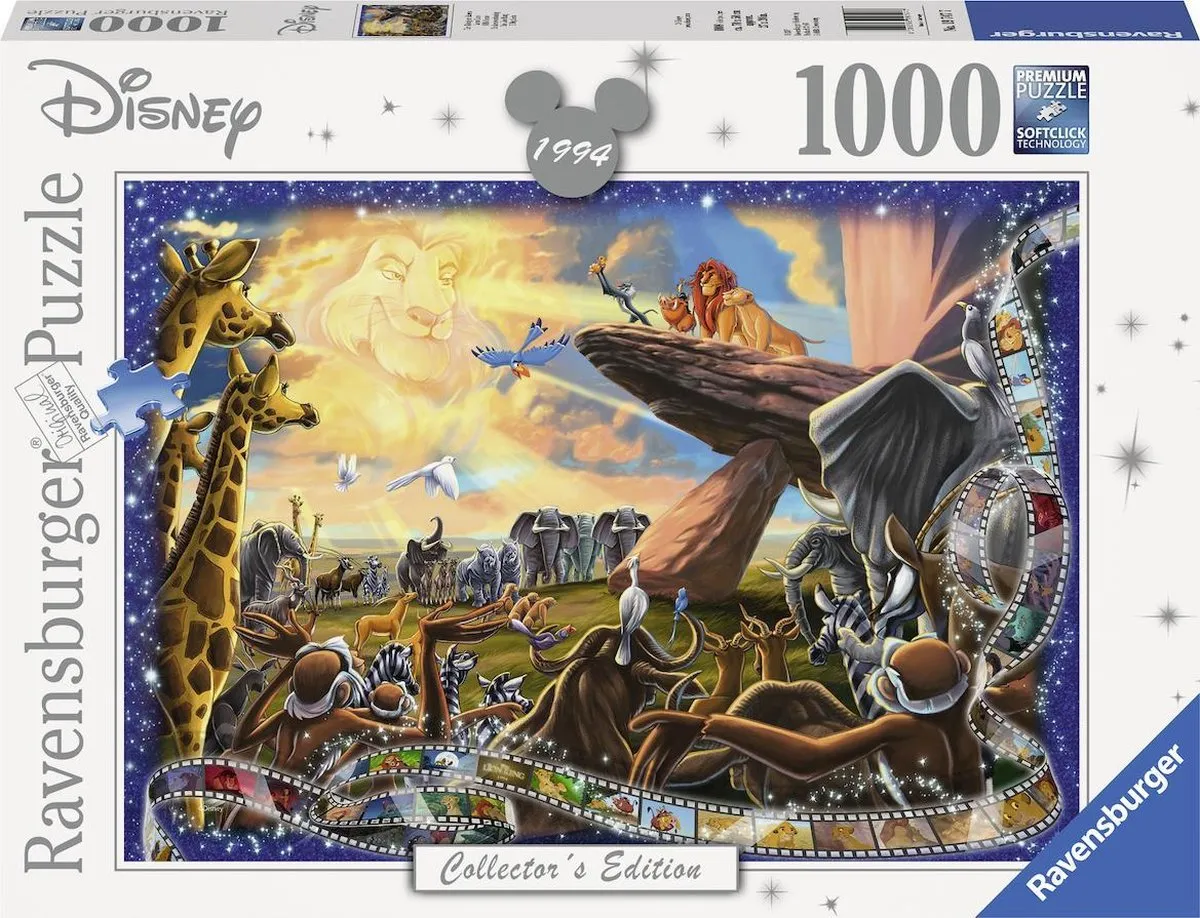 Ravensburger puzzel Disney The Lion King - Legpuzzel - 1000 stukjes speelgoed