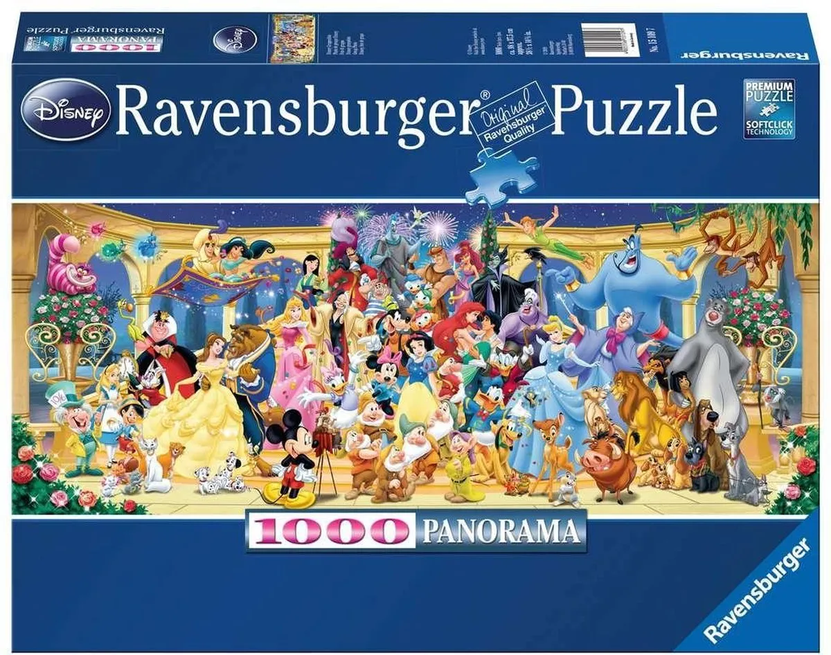 Ravensburger puzzel Panorama Disney Groepsfoto - Legpuzzel - 1000 stukjes speelgoed