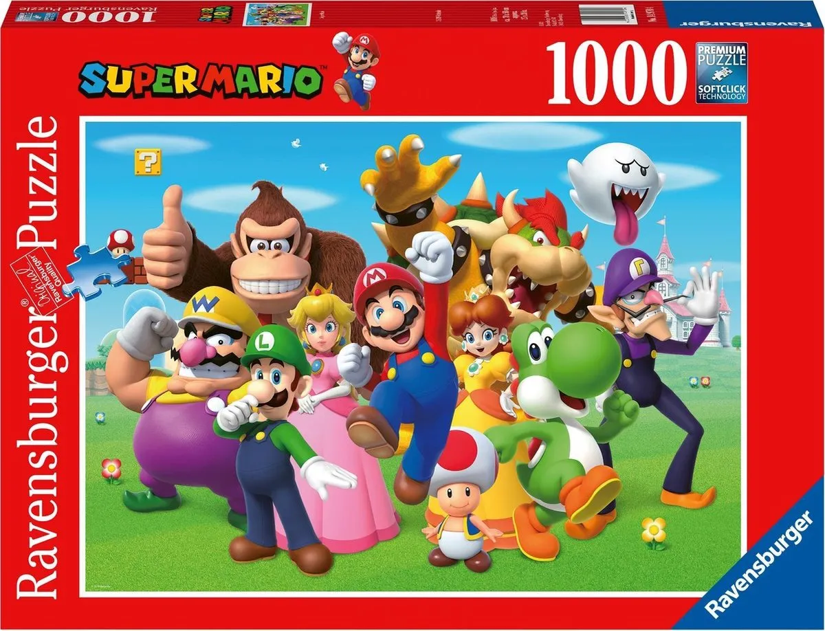 Ravensburger puzzel Super Mario - legpuzzel - 1000 stukjes speelgoed