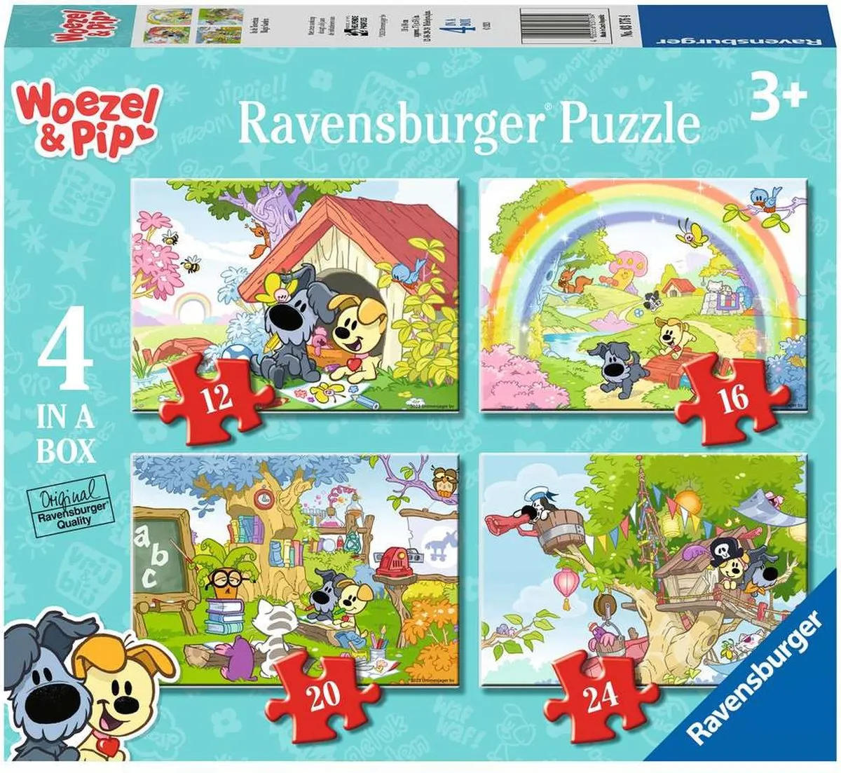 Ravensburger Puzzel Woezel & Pip In de Tovertuin - Legpuzzel - 12, 16, 20, 24 stukjes speelgoed