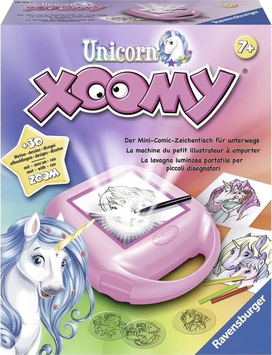 Ravensburger Xoomy® Compact Unicorns - Tekenmachine speelgoed