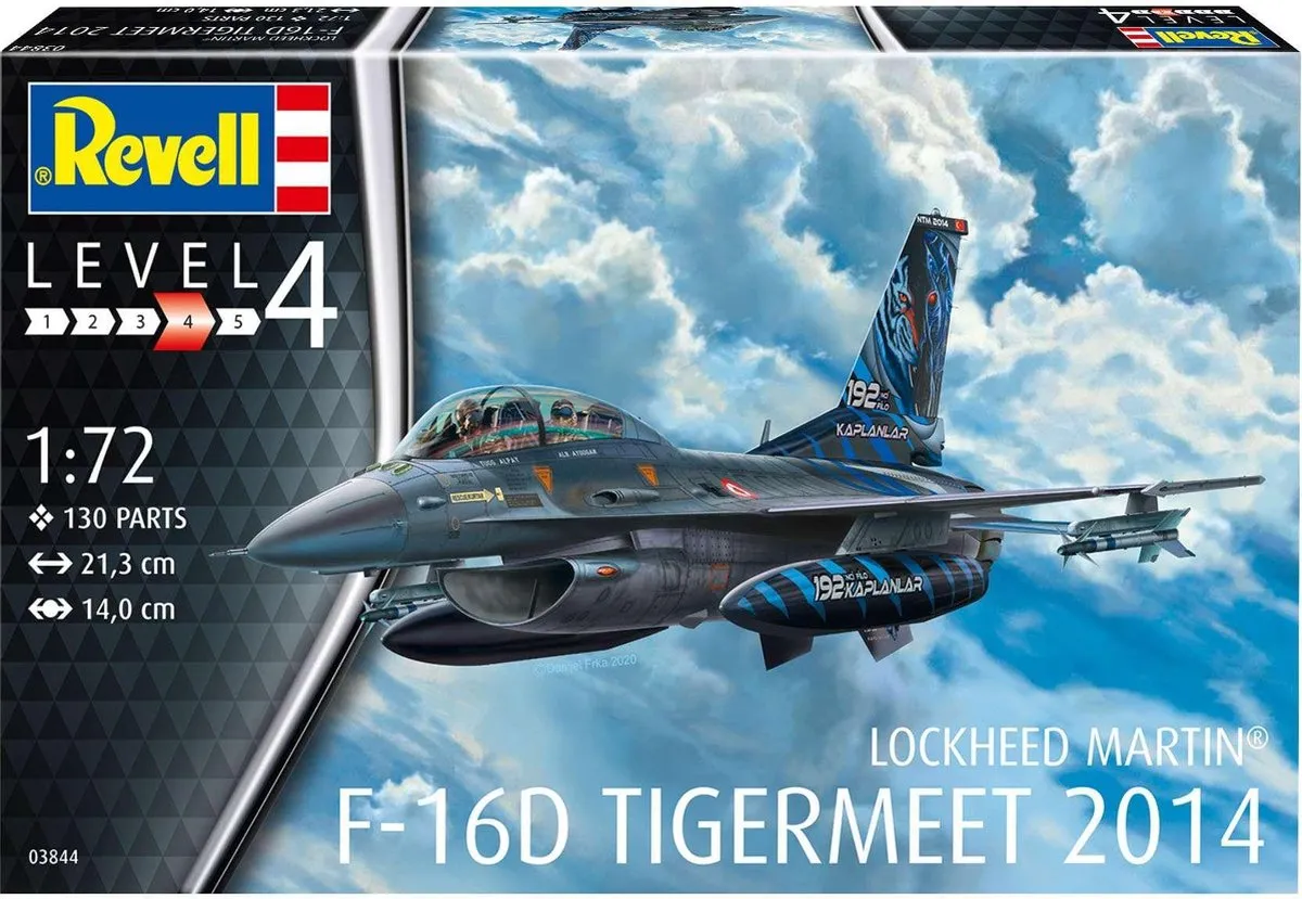 Revell Modelbouwset F-16d Tigermeet 2014 21,3 Cm 130-delig speelgoed