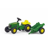Rolly Toys - John Deere; tractor met aanhanger