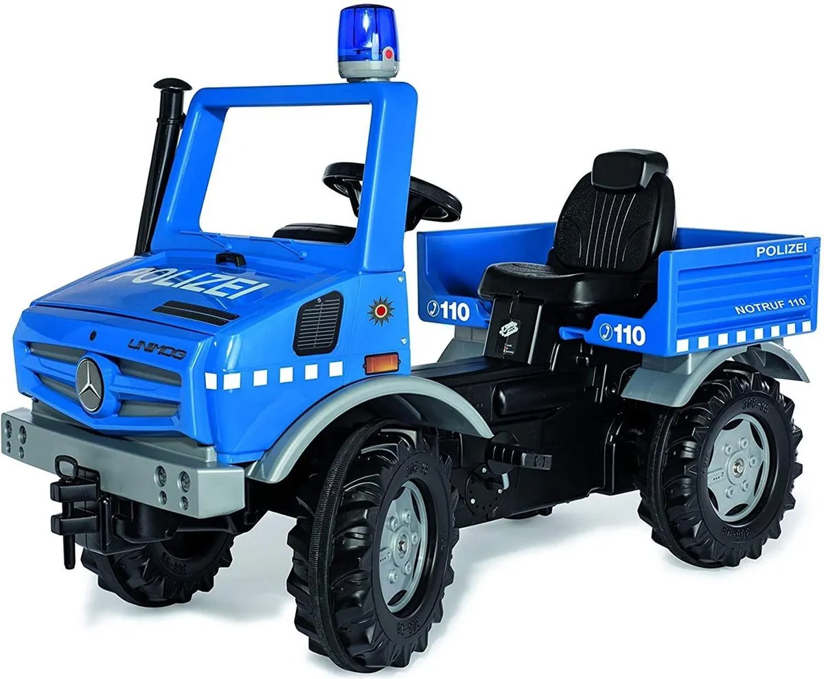 Rolly Toys 038251 RollyUnimog Polizei Trapauto 118x81x54 cm speelgoed