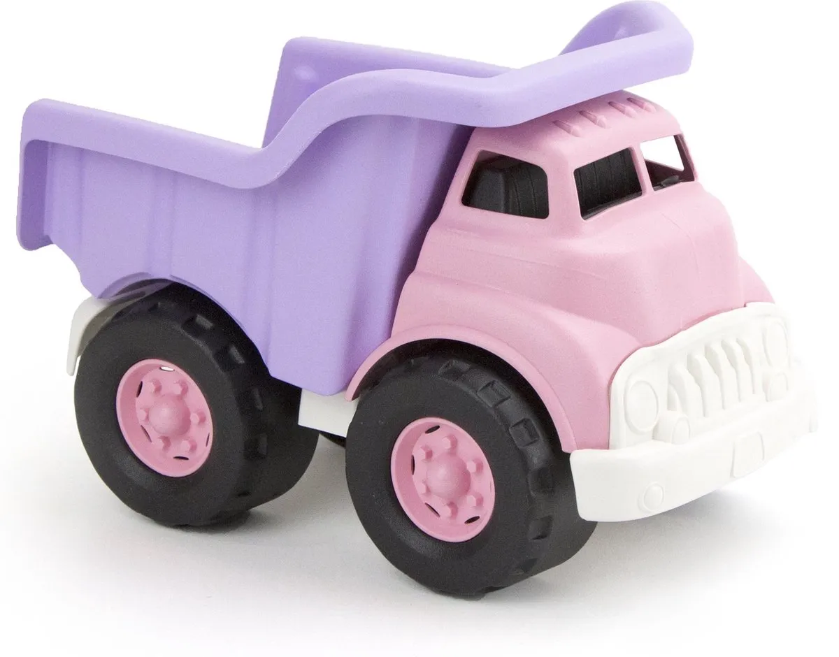 Roze kiepwagen - gerecycled speelgoed