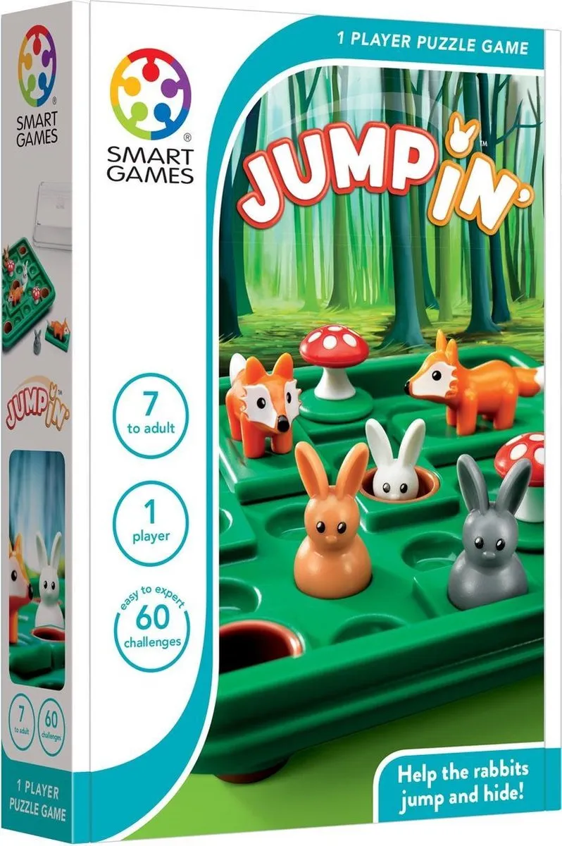Smart Games Jump In' (60 opdrachten) - Denkspel speelgoed