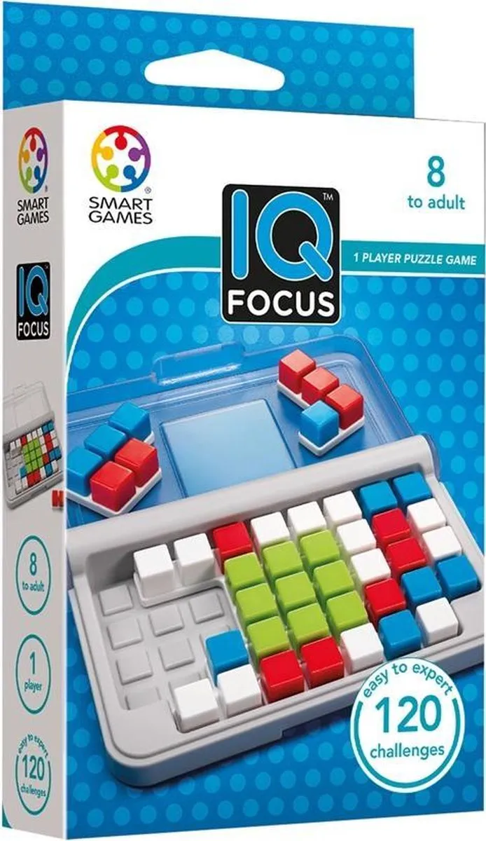 SmartGames - IQ Focus - 120 opdrachten - Denkspel speelgoed