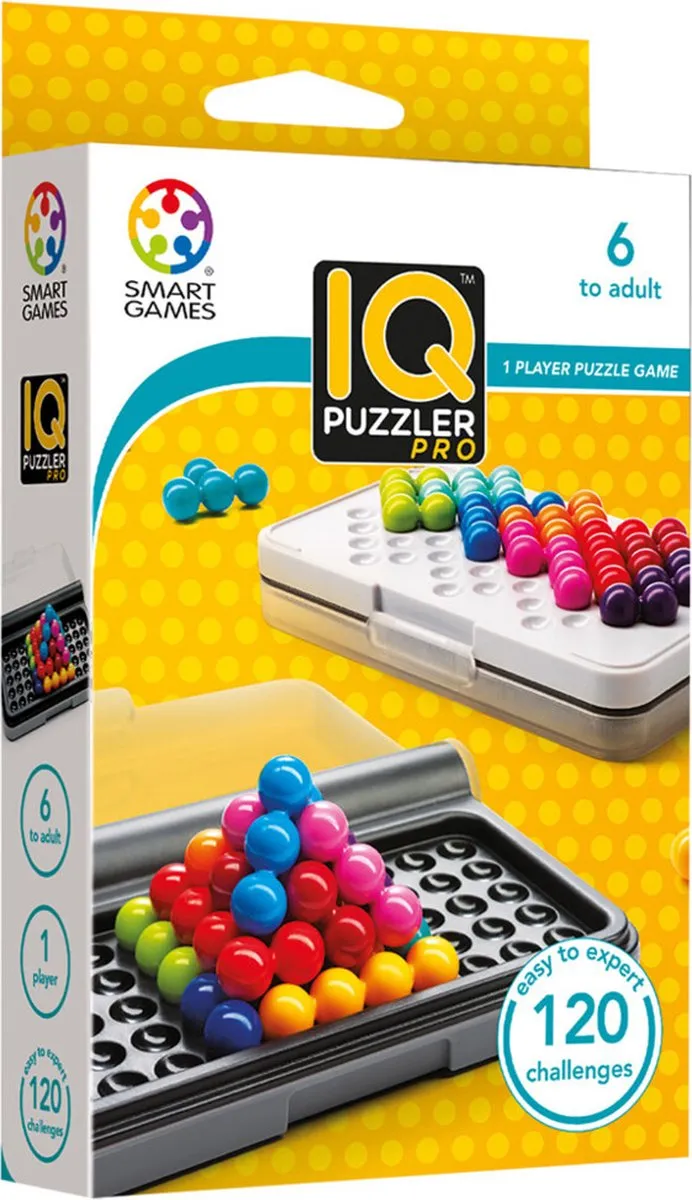 SmartGames IQ Puzzler Pro - 120 opdrachten - Breinbreker speelgoed