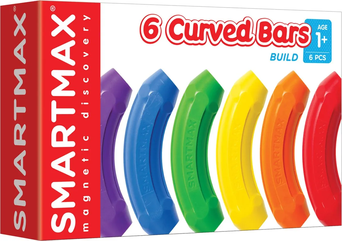 SmartMax Xtension Set - 6 Gekromde Staven speelgoed