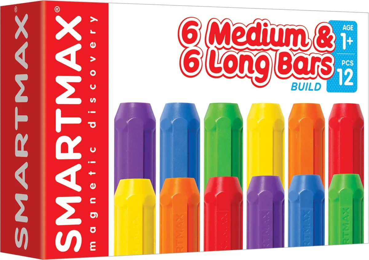 SmartMax Xtension Set - 6 Korte & 6 Lange Staven speelgoed