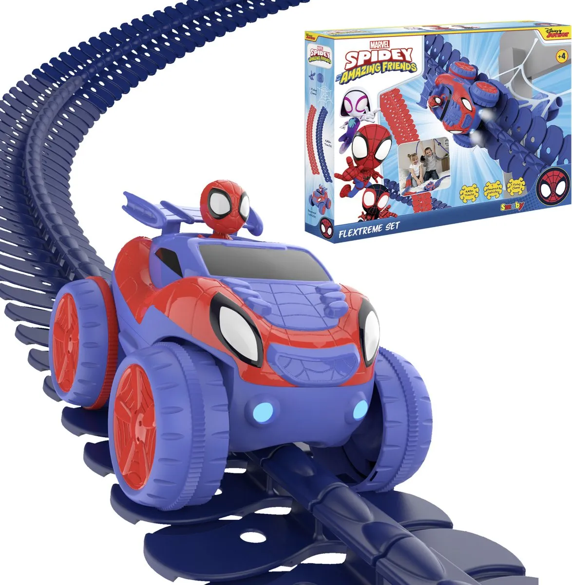 Smoby - Disney Marvel Spiderman - Flextreme Discovery Set - Racebaan - 4,4m speelgoed