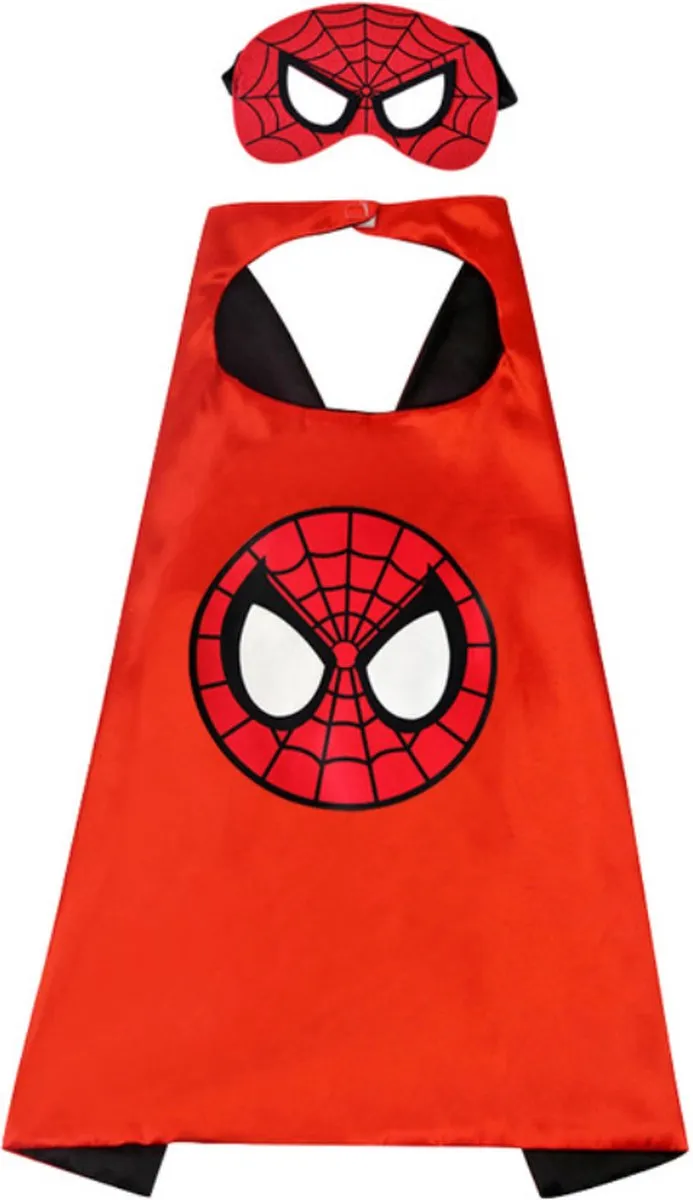 Spiderman Cape - Masker - Spiderman Kostuum - Verkleden speelgoed