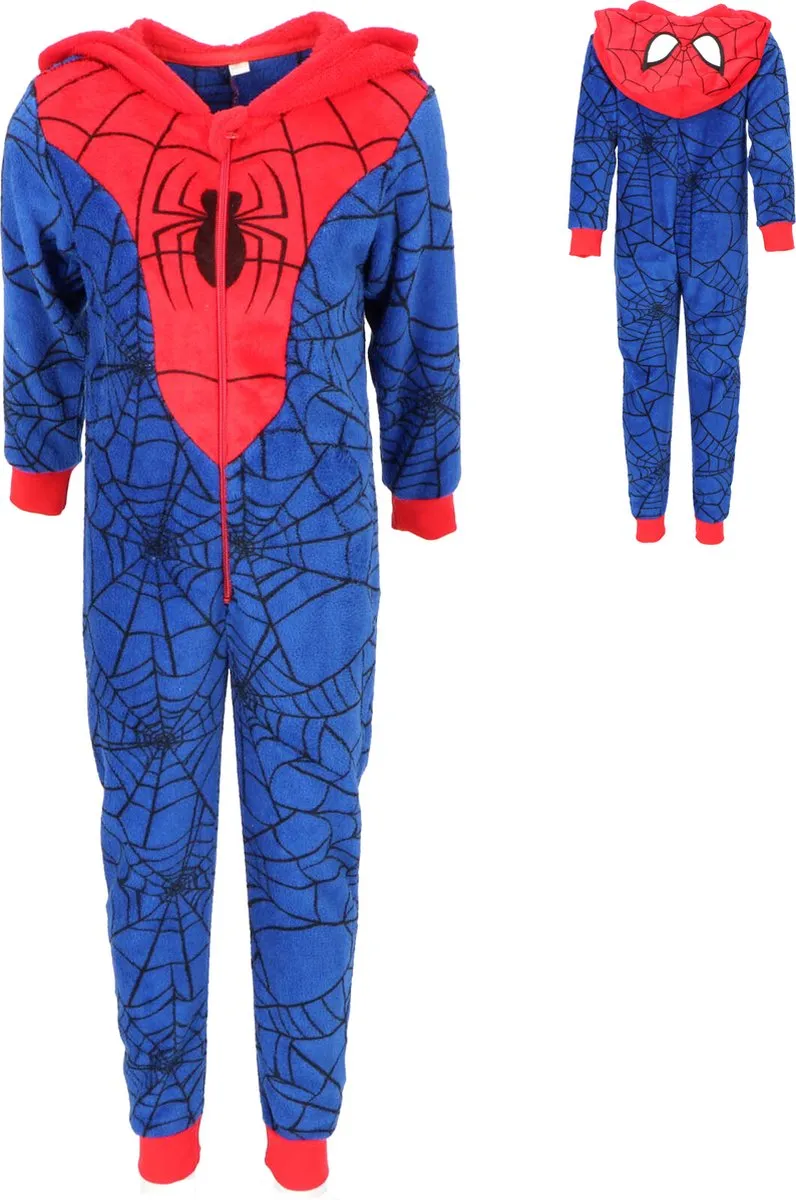Spiderman Coral-Fleece Onesie - Kinderen - Maat 122/128 speelgoed