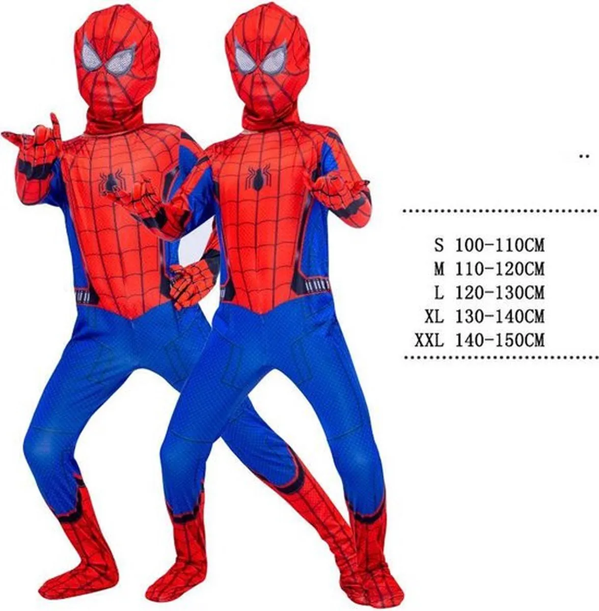 Spiderman Pak Kind Maat 110-120 Rood-Blauw speelgoed
