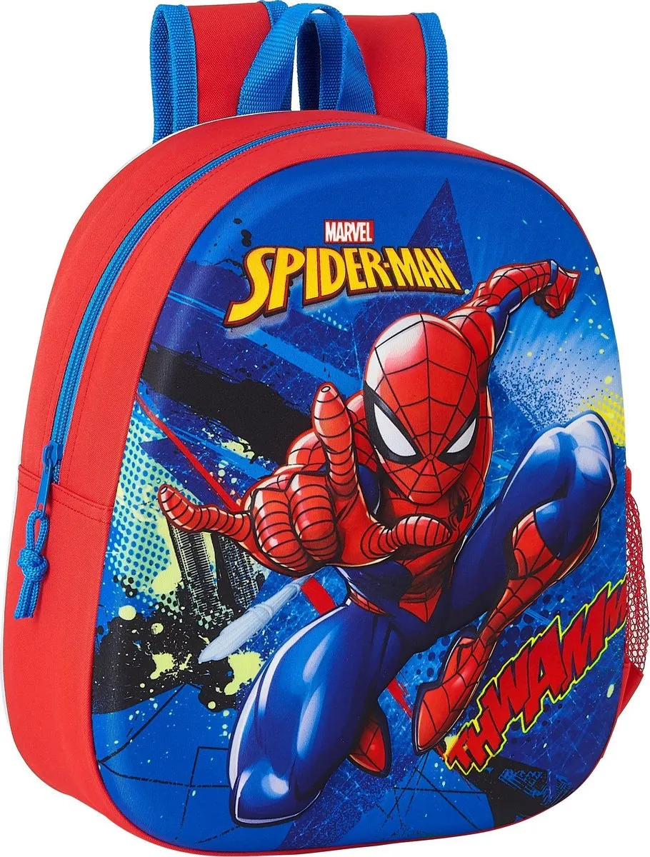 SpiderMan Rugzak 3D Great Power - 33 x 27 x 10 cm - Polyester speelgoed