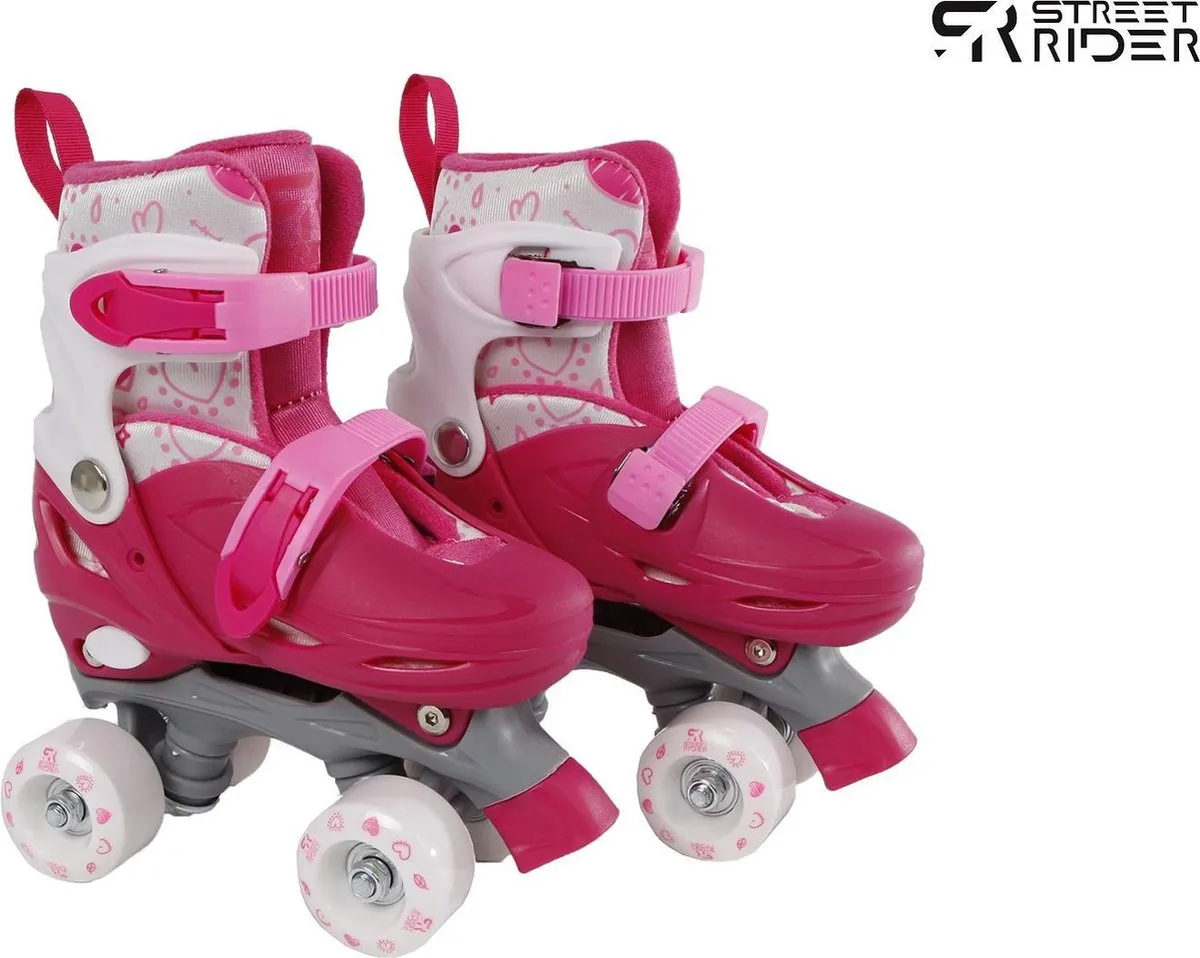 Street Rider Rolschaatsen Verstelbaar Meisjes Roze Maat 27/30 speelgoed