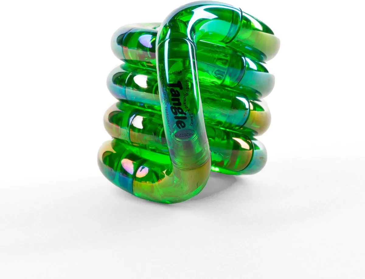 Tangle Gems Junior - Green Emerald - The Original Fidget speelgoed