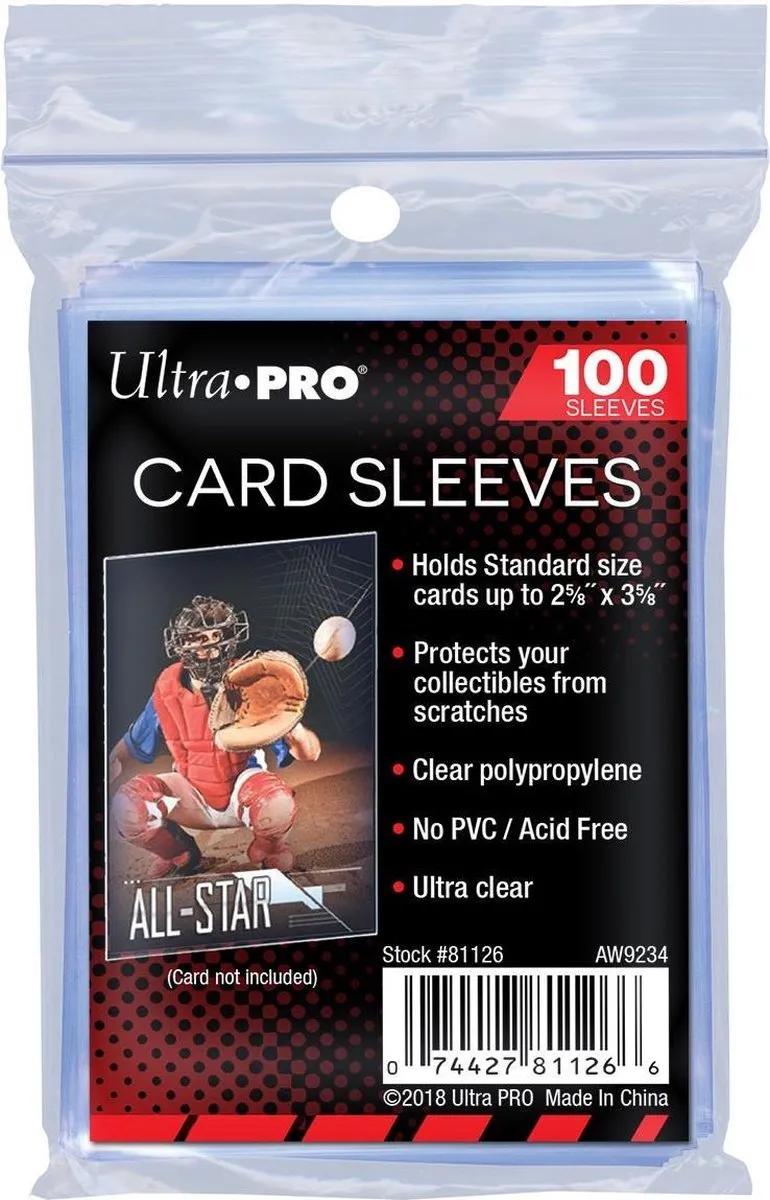 TCG Sleeves - Blanco Clear - Store Safe Ultra Pro (Standard Size) - Pokemon sleeves- Penny sleeves speelgoed
