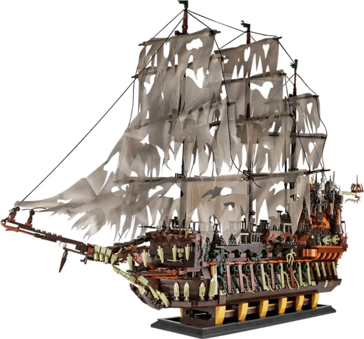 The Flying Dutchman - De Vliegende Hollander - Pirates of the Caribbean Boot Schip Ship Creator Technic Bouwpakket - 3653 Bouwstenen! Bouwset / Disney - Davey Jones - Jack Sparrow / Toy Brick Lighting® | Lego® Compatible speelgoed