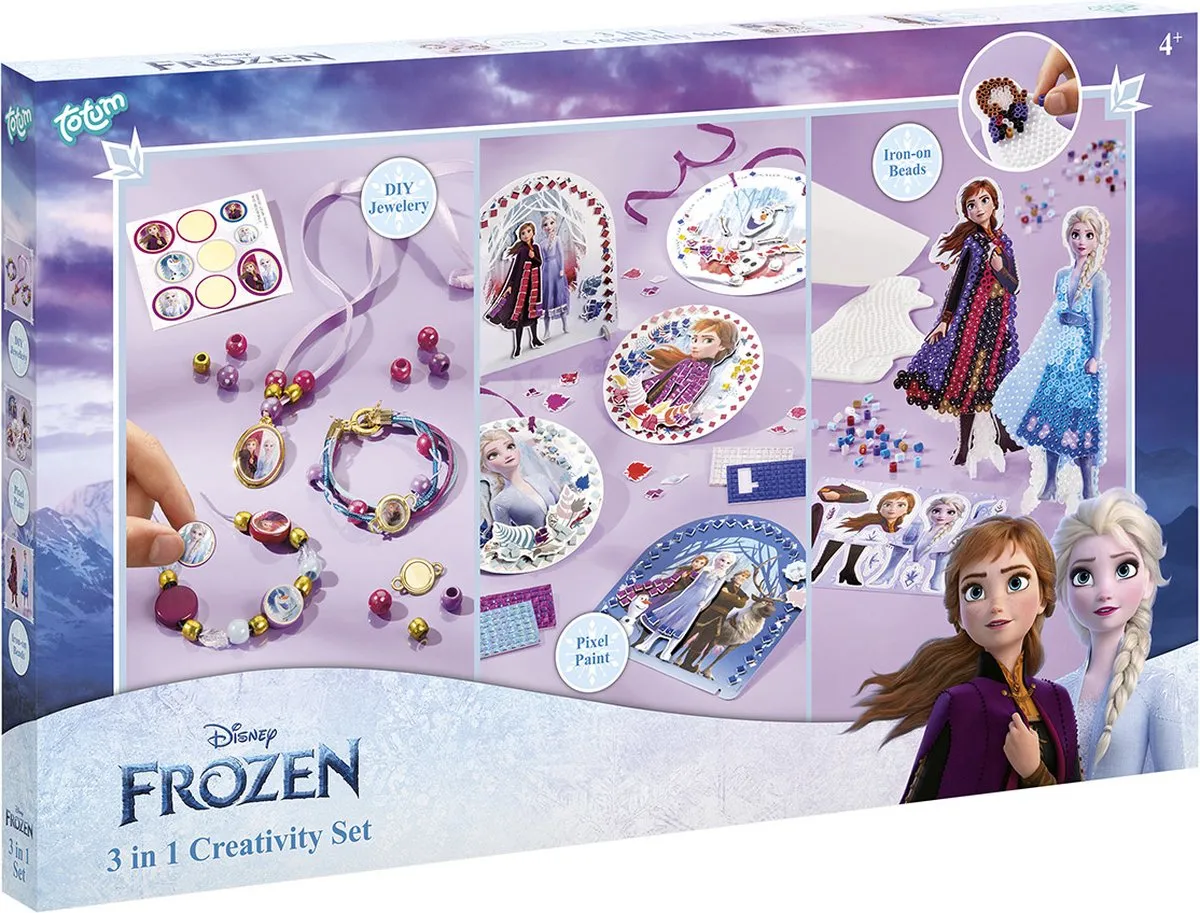 Totum - Disney Frozen 2 - Hobbypakket - Knutselset - 3 in 1 speelgoed